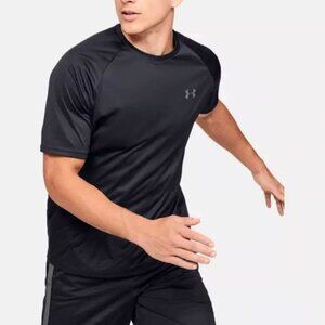 Under Armour Mens UA HeatGear Velocity Training T-Shirt 1327965-001 Black NWT